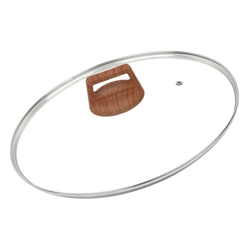 Tempered Glass Cover Resistant for Pots and Panels with Ventilation Hole, Heat Resistant and Indeformable