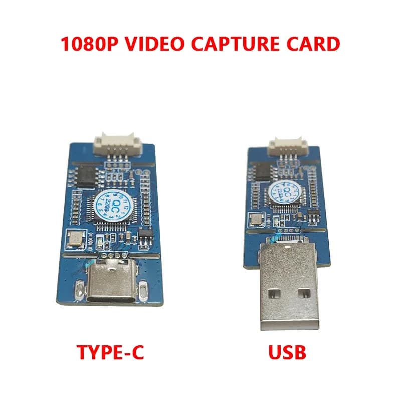 Scheda di uscita USB/Scheda di uscita TYPE-C Acquisizione da CVBS a USB Segnale analogico AV CVBS Segnale S-VIDEO a 1080P senza driver digitale