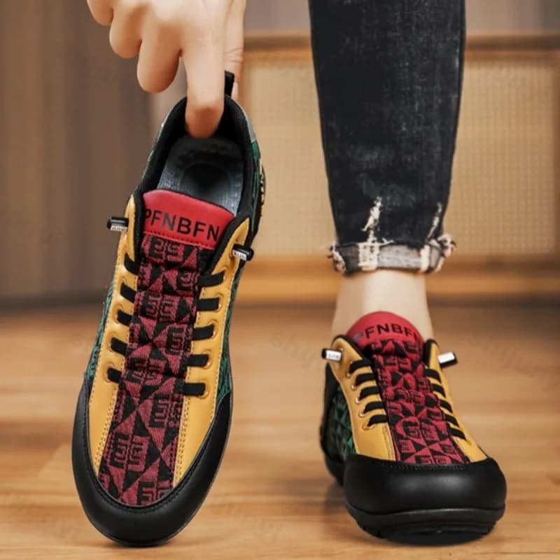2025 Summer New Fashion Trend Casual Sports Shoes for Men's Low Cut Comfortable Color Blocked Shoes Non slip Versatile Sneakers