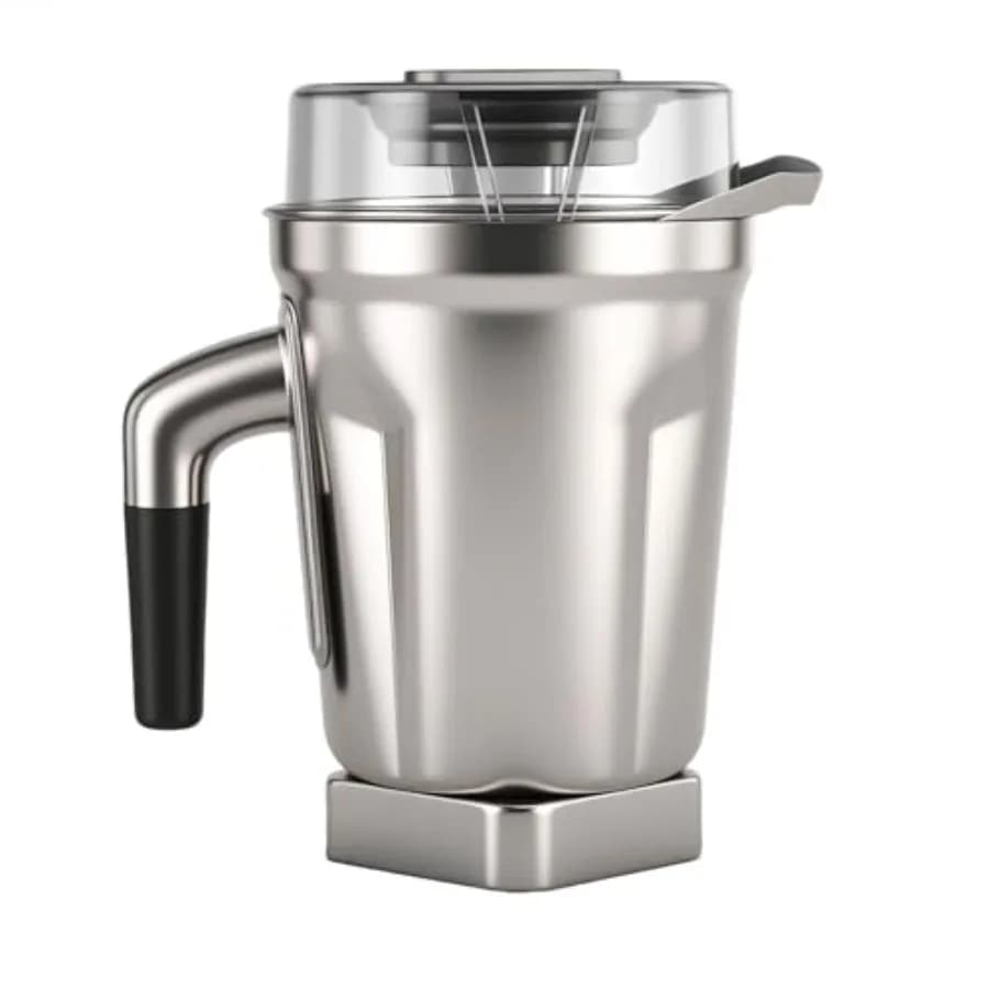 64oz Stainless Steel Blender Compatible with 5200 5000 6300 Vm0103 Vm0197 E310 A2500 Series Classic Commercial Silver D