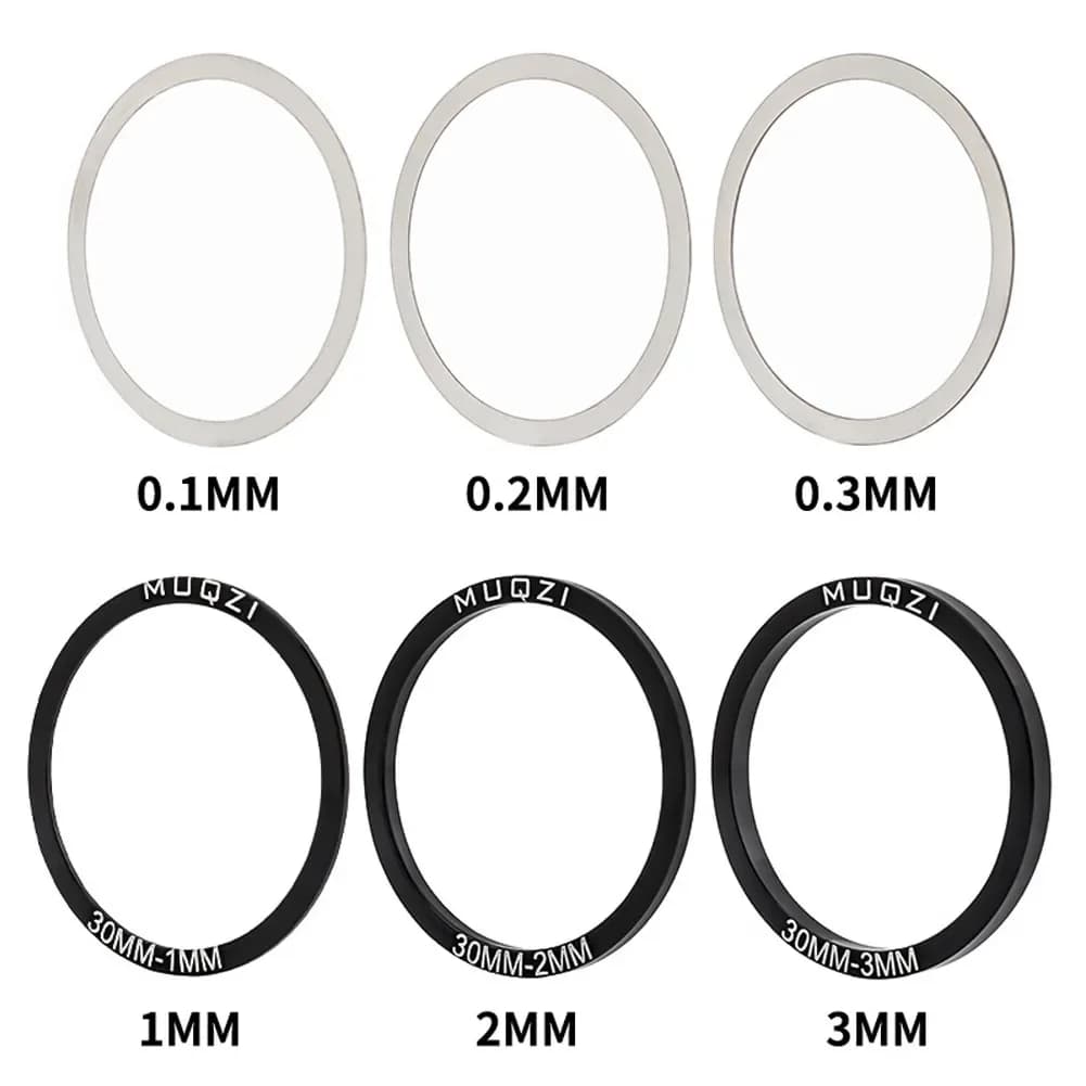 6 pz 24/29/30mm Bici Della Bicicletta Movimento Centrale Guarnitura Rondella In Lega di Alluminio Per BB86/91/92/BB30 PF30 Manovella Guarnitura Fondo Spacer
