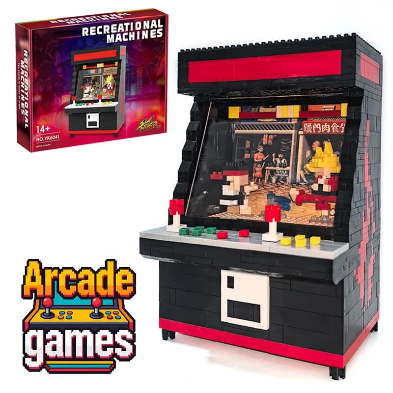 Modelli di macchine da gioco di combattimento anime giapponesi, set di blocchi di micro-particelle, giocattoli educativi, regalo di Natale per bambini e ragazzi