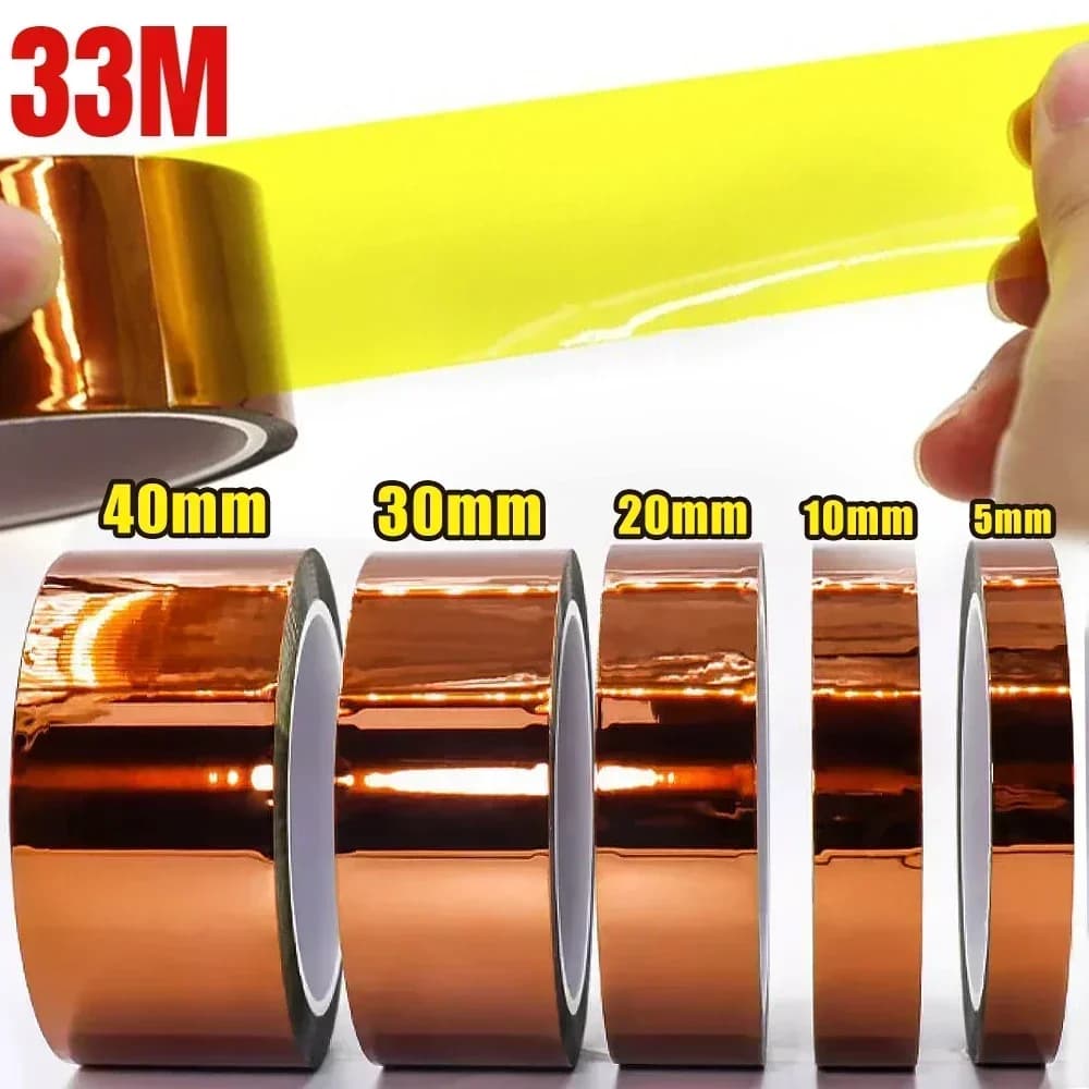 Adhesive adhesive tape polyimide Kapton 5-40 mm WAZптоновы© Сuzeтч Thermal tape for card protection