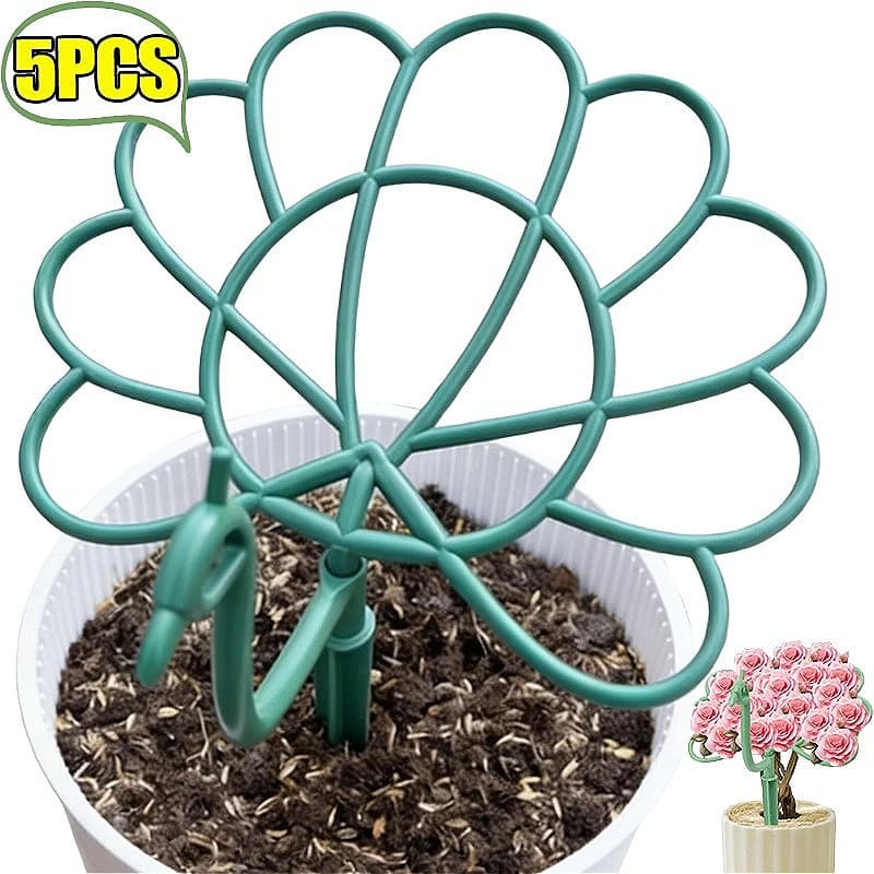 Peacock Shaped Flower Support, 1/5 Pieces, Vase Plant Base, Fissing Frame Resistant to Raincoats, Garden Care Accessories
