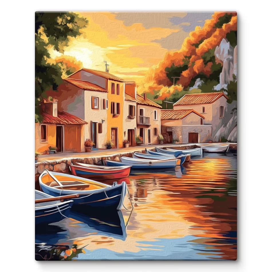 SDOYUNO-Coloration with Numbers Painting Scenic City Oil DIY Crafts with Frame Arts and Crafts Wall Art Image Handmade Kit