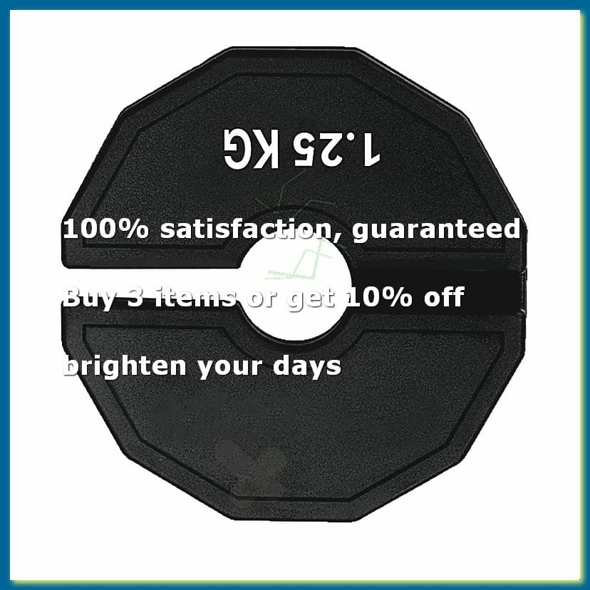 Gym Micro-Plates Dumbbell Fractional Weight Plate Rubber Fractional Weight Plates Add-on Change Black 1.25kg