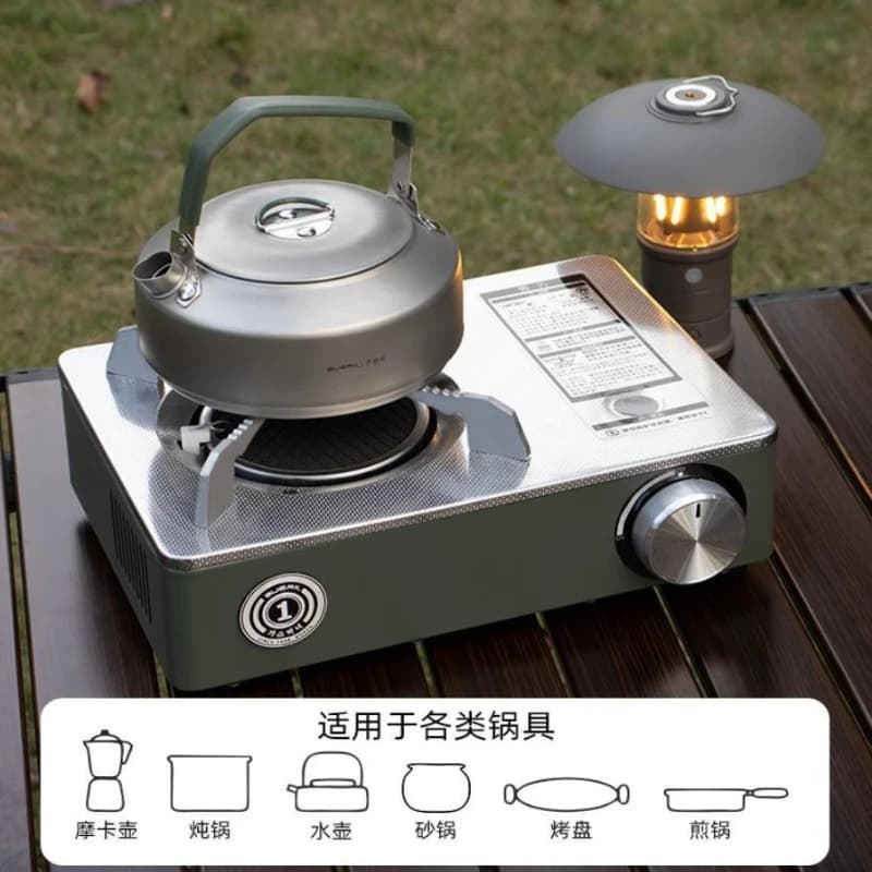 Integrated Outdoor Portable Mini Infrared Love You Card Stove Camping Gas Stove Household Hot Pot Gas Stove