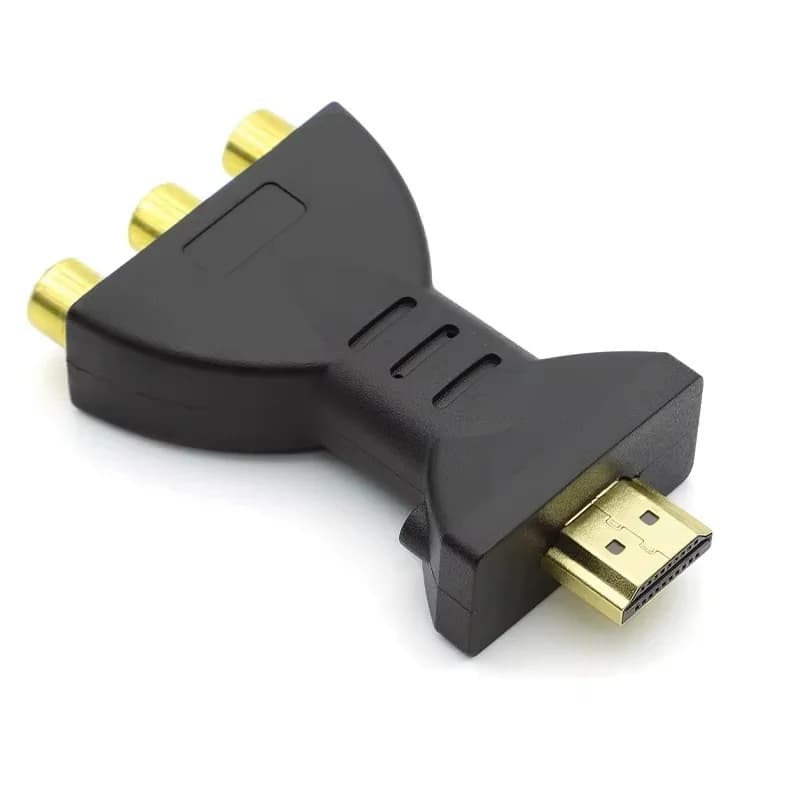 Adattatore Convertitore da RCA AV a HDMI-compatibile Full HD 1080P, Cavo Audio Video HDMI2AV per TV BOX, DVD, Proiettore, Computer