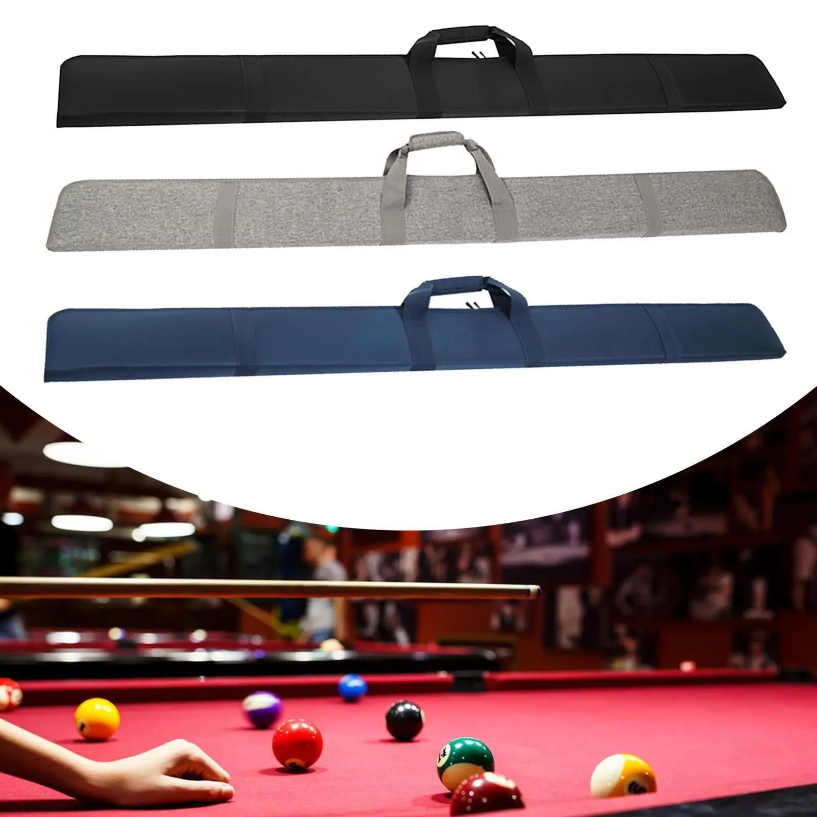 Pool Cue Carry Bag Luxury Billiard Stick Case Scratch Resistant Gift Pouch Holder Lightweight for Billiard Training