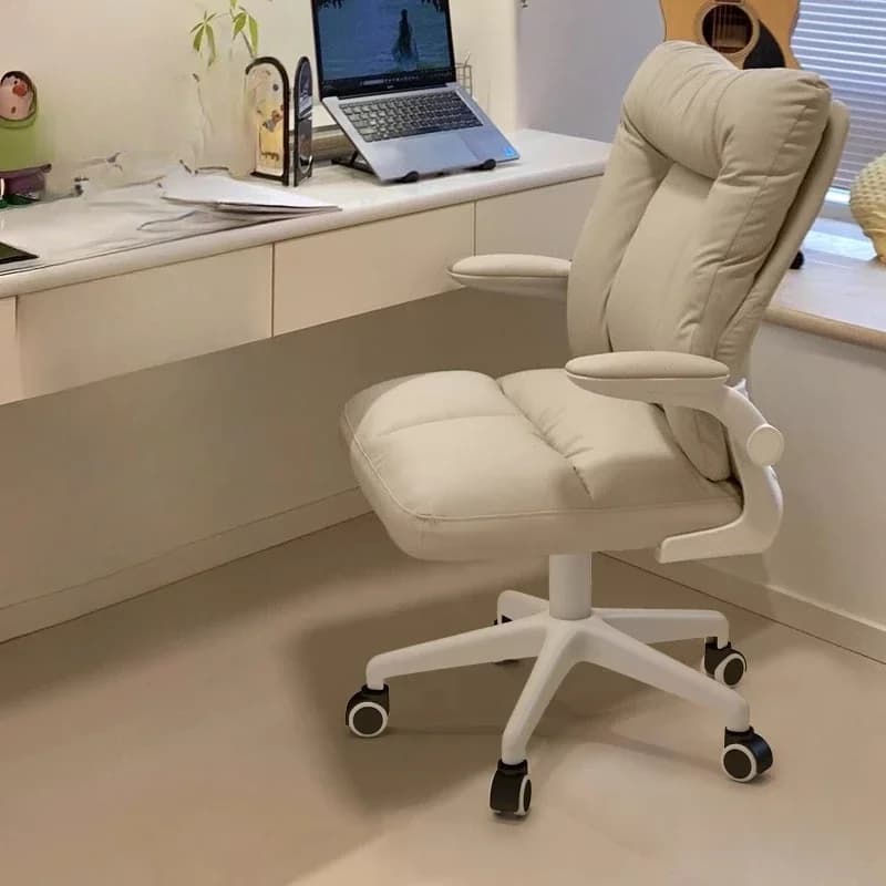 Sedie da ufficio moderne in pelle, sedie da ufficio reclinabili con braccioli girevoli, sedie da ufficio ergonomiche per computer, accessori per mobili da gioco