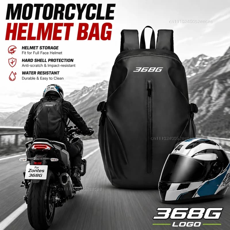 Knight Backpack Motorcycle Helmet Bag Travel Equipment Waterproof Large Capacity For Zontes 368G Adventure 2025 2026 368 G Adv
