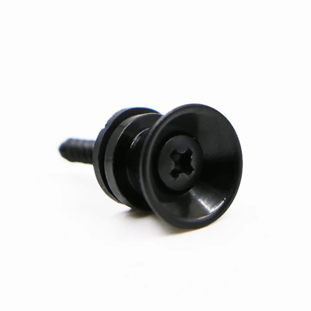 2 Pezzi Bloccacavo per Chitarra in Metallo Premium, Perni di Fissaggio Sicuri per Basso, Chitarra Elettrica, Acustica, Ukulele - Accessori