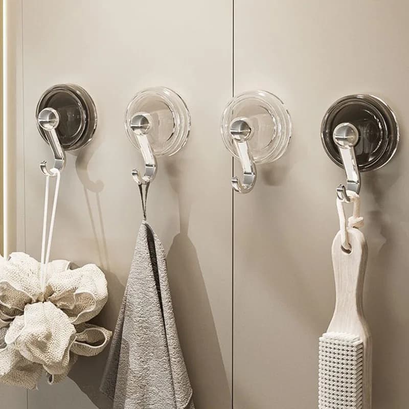 Ganci a ventosa sopra porta in vetro porta doccia posteriore portasciugamani doccia ganci porta accappatoio riutilizzabili per bagno