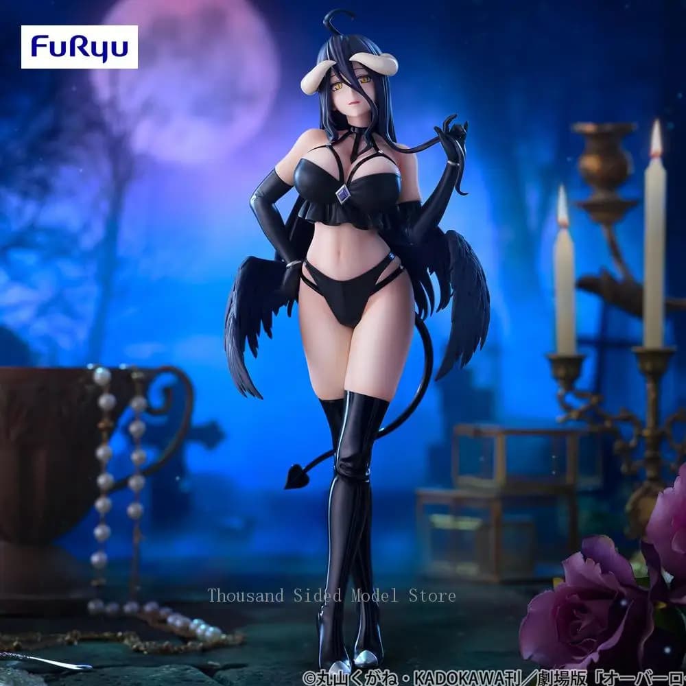 IN Magazzino Originale FuRyu BiCute Dark OVERLORD Albedo Action Figure Anime Modello Decorazione Genuino Giocattoli Da Collezione Regalo Di Compleanno