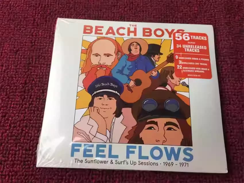 CD Classico Pop Rock Album The Beach Boys Musica CD Feel Flows Registratore Musicale Cosplay Walkman Soundtrack per Auto Confezione Regalo