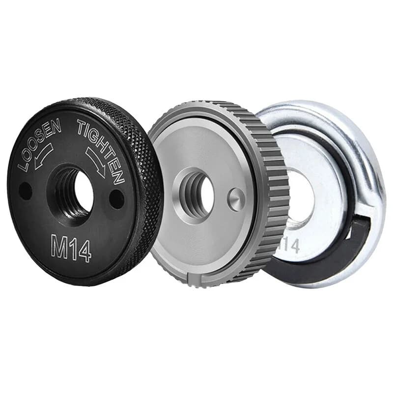 Universal M14 Thread Angle Grinder Pressure Plate Quick Release Angle Grinder Flange Nut Accessory for Replacement Clamping Tool