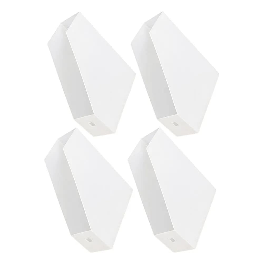 Set di 4 Organizzatori per Documenti in Plastica, Scatole Appendibili per Archiviazione, Sistema di Archiviazione per Casa e Ufficio, Porta Cartelle, Divisorio per Libreria
