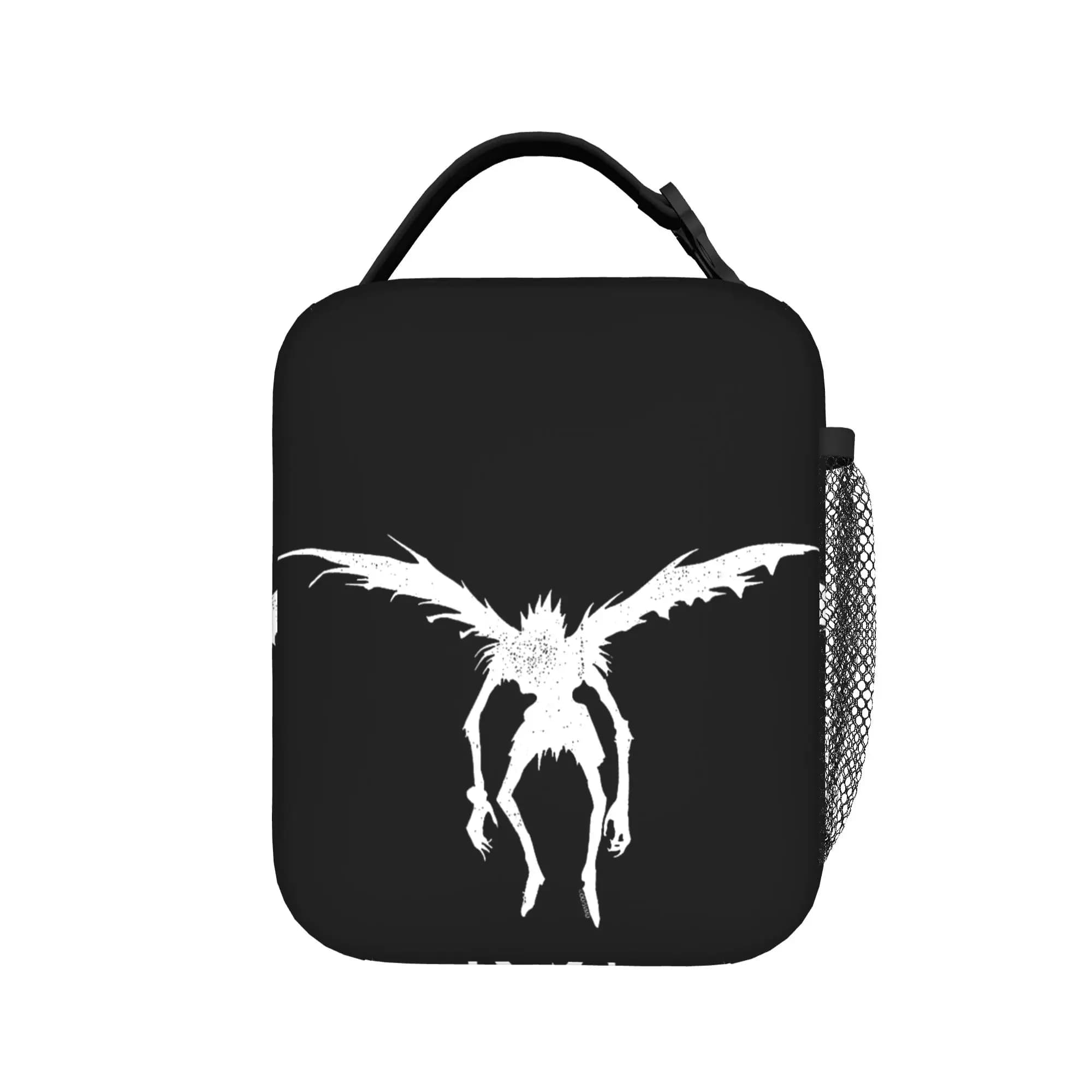Death Note Ryuk Silhouette Anime Insulated Lunch Bag Thermal Bag Lunch Container Tote Lunch Box Food Bag Office Travel