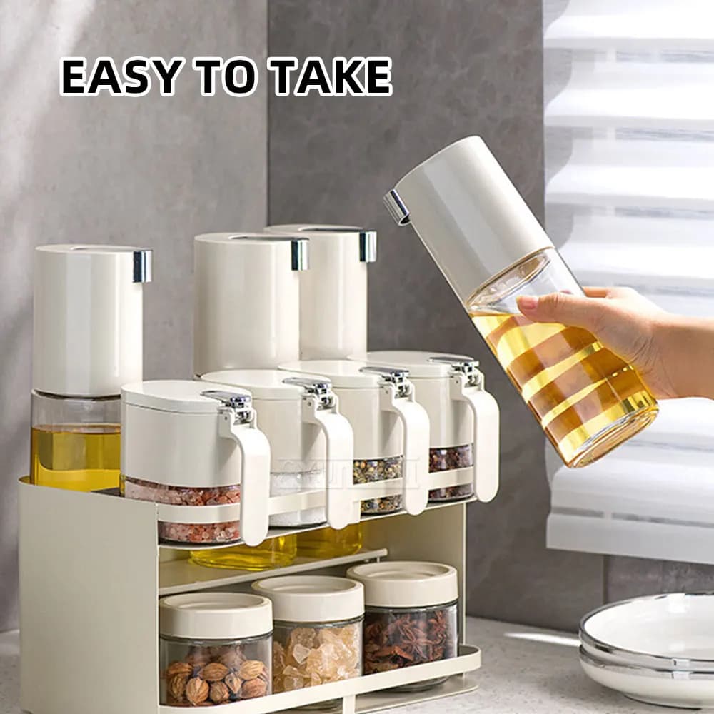 Premium Spice Container Set, Kitchen Seasoning Storage Box, Sauce Vinegar Salt MSG Condiment Jars Household