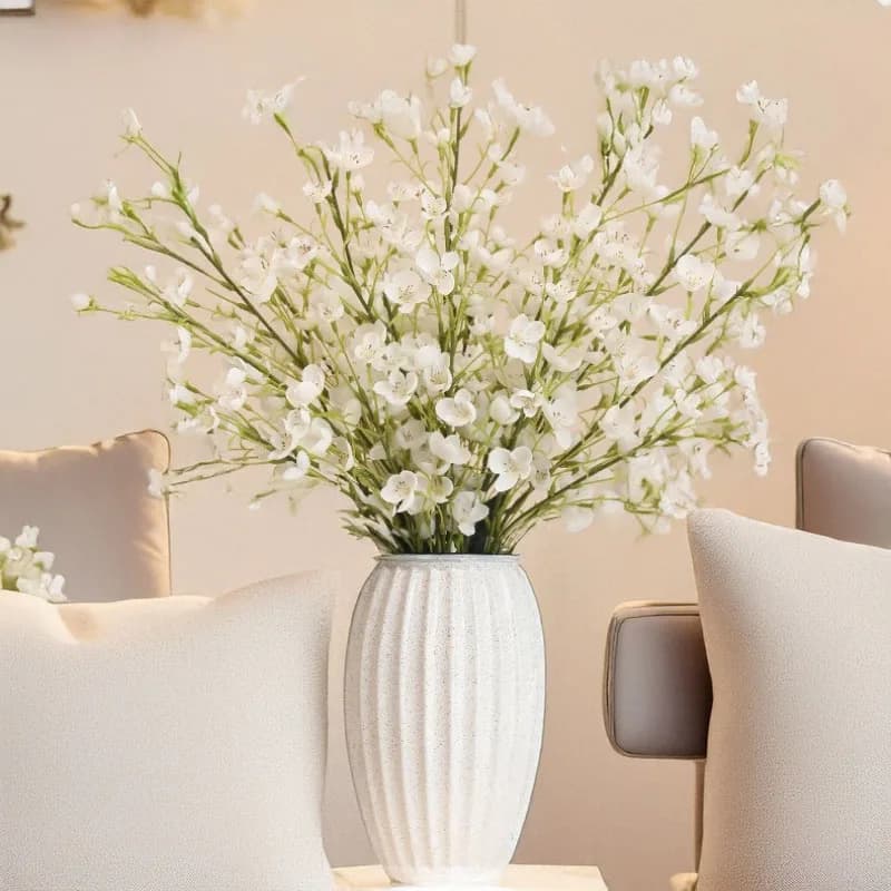 95CM Small Fresh Artificial Long Branch Wind Chime Flower Wedding Set Home Decoration Bell Orchid Flower Arrangement