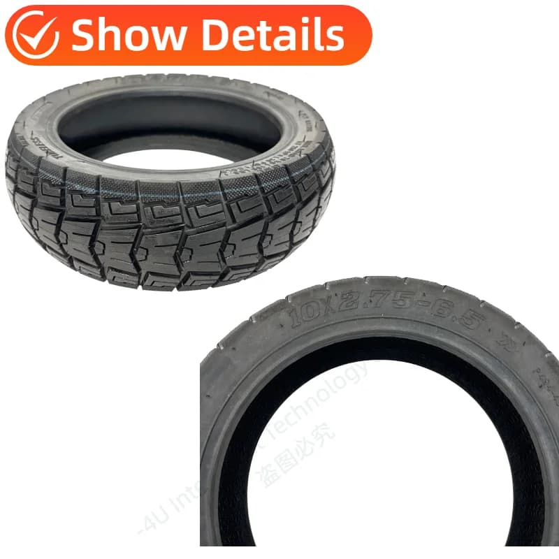 Pneumatico Tubeless 10x2.75-6.5 con Colla per Monopattini Elettrici KuKirin G2 G3 A1 SmartGyro Rockway C, Ricambio per Pneumatici
