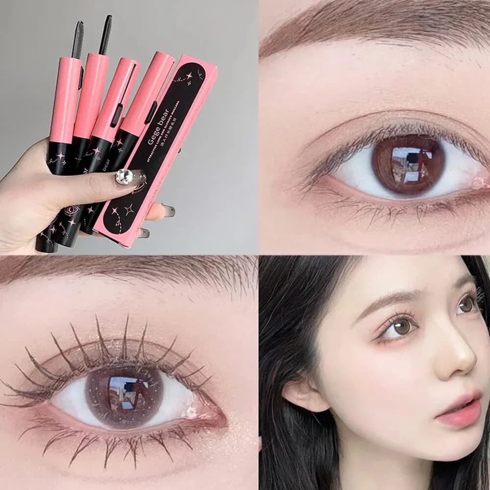 Long fascinating double-end Gegebear Curling Natural Primer for long lasting waterproof and sweat resistant eyelashes