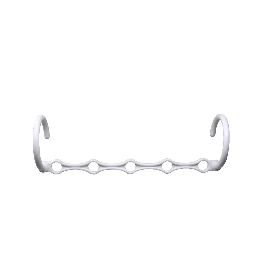 Space Saving Cascading Foldable Non-Slip Plastic Clothes Hangers 10 Pack White for Wardrobe Storage Organizer