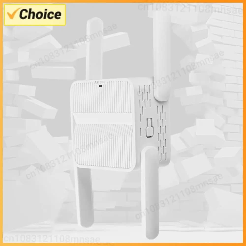 WiFi 6 Repeater Extender 1500Mbps Signal Booster Amplifier Dual Band 2.4G/5GHz WiFi 6 Range Extender Long Range Network Easy Set