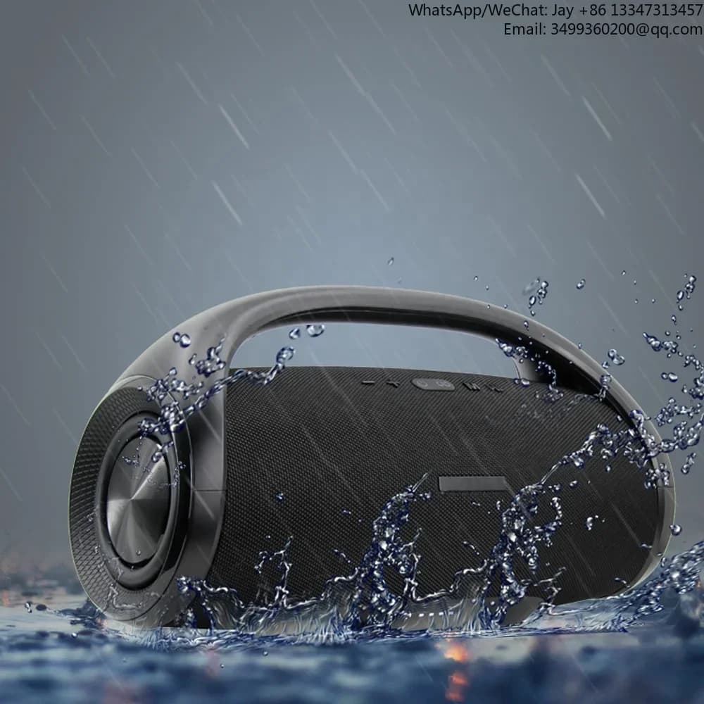 Altoparlante Wireless Portatile OEM con Bluetooth 5.0, Alta Potenza, Super Bassi, Design Impermeabile per Eventi all'Aperto, Doppio Woofer, Blu