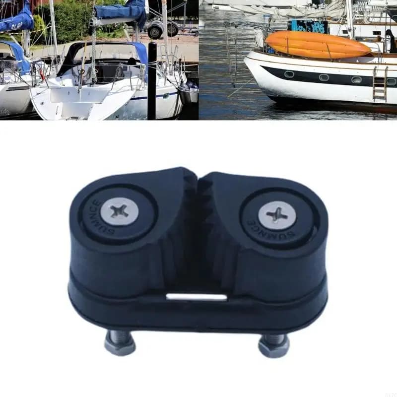 Morsetto per corda con cuscinetto a camme in nylon 547C a 2 file per attrezzatura da pilates, kayak marino