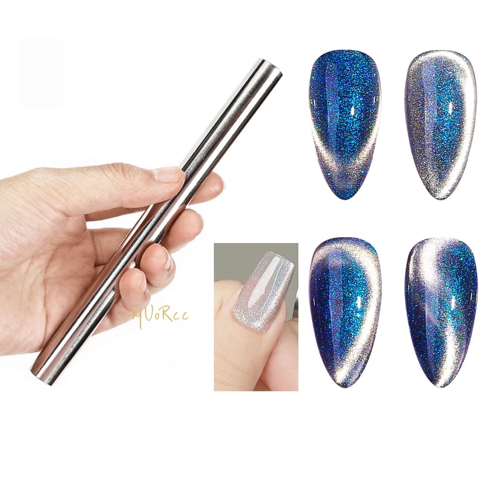 3D forte grande magnete a doppia testa per Gel UV Multi-funzione Magnet Board strumento per unghie accessori per unghie Cat Eye Iron assorbente *