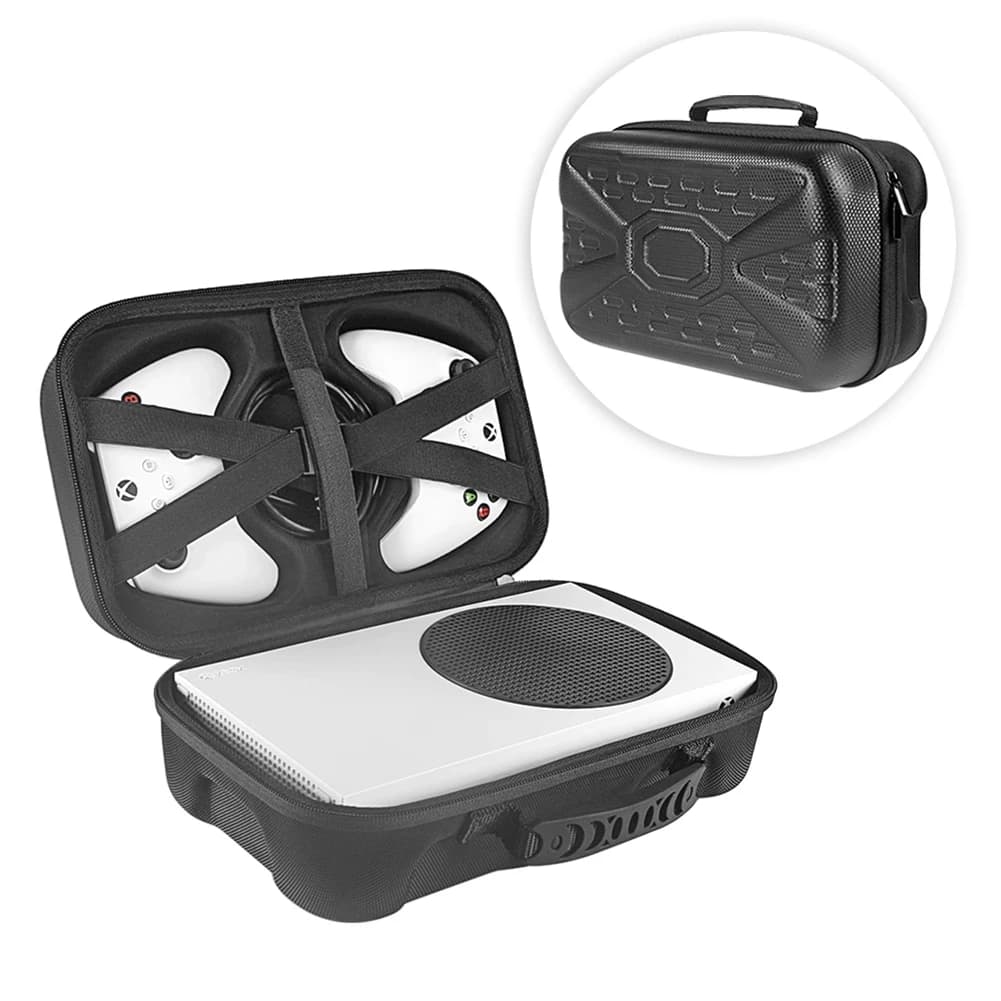 Borsa per Xbox Series X S, Custodia da Viaggio per Console di Gioco, Controller e Accessori, Organizzatore Portatile