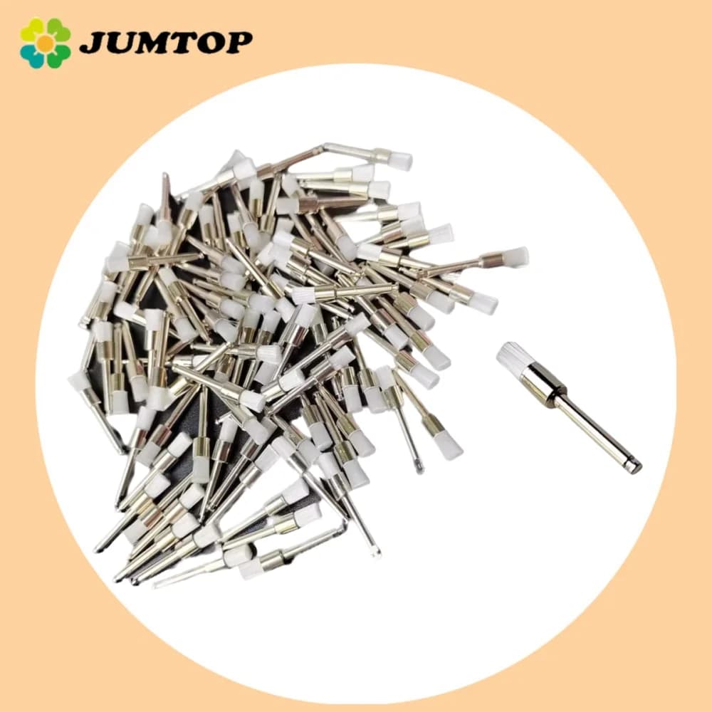 Kit lucidatore per profilassi dentale monouso da 100 pezzi Spazzola in setole di nylon e tazza per lucidatura per la pulizia dello sbiancamento dei denti