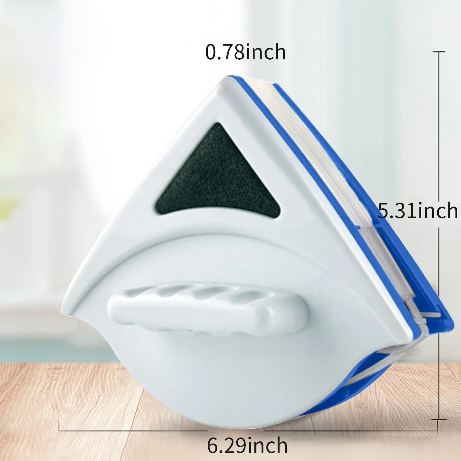 Spazzola per la pulizia della superficie del tergicristallo magnetico a doppio lato spazzola per la pulizia della superficie strumenti per la pulizia del triangolo per finestre in vetro