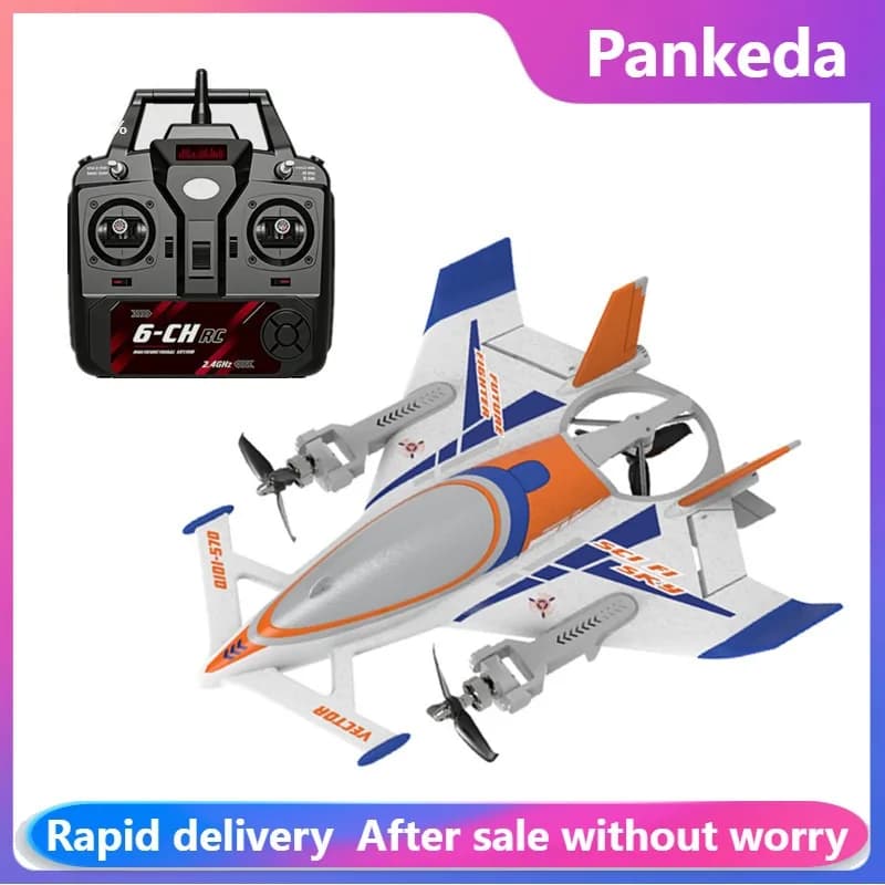 Aereo RC in schiuma QIDI570 8CH Brushless, aereo telecomandato ad ala fissa, aliante elettrico 3D/6G, elicottero RC, aeromodello giocattolo