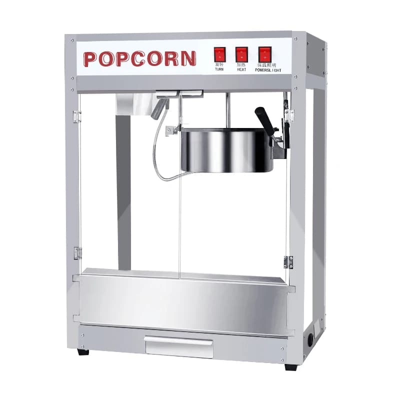 Macchina per popcorn con bollitore da 8 Oz Cinema commerciale Macchina per popcorn con riscaldamento elettrico completamente automatico per popcorn