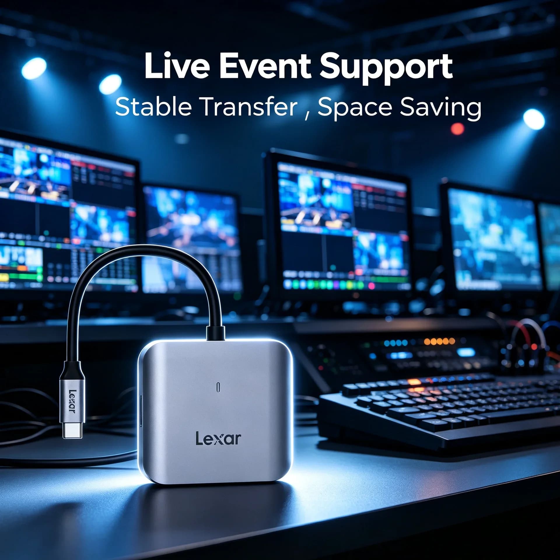Lexar 10Gbps CFexpress Type B Card Reader USB 3.2 Gen 2 USB C Interface CFE Memory Card Reader High Speed for 8K Video DSLR Mac