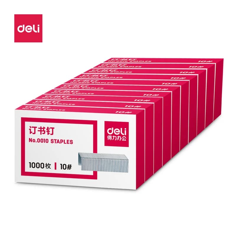 Deli Industrial Small No.10 Graffetta 24/6 Standard per cucitrici No.12 Uso generale Modello 0010/0012 - Confezione da 5000