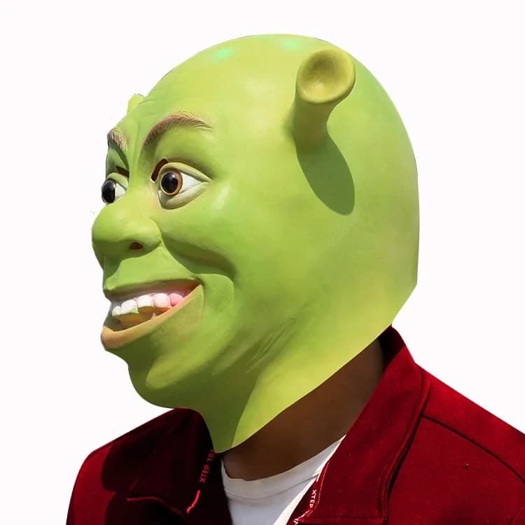 De Latex Realista Animal Scary Masque Green Shrek Masks Halloween Mask Movie Cosplay Masquerade Party Mascara Carnaval Mascaras