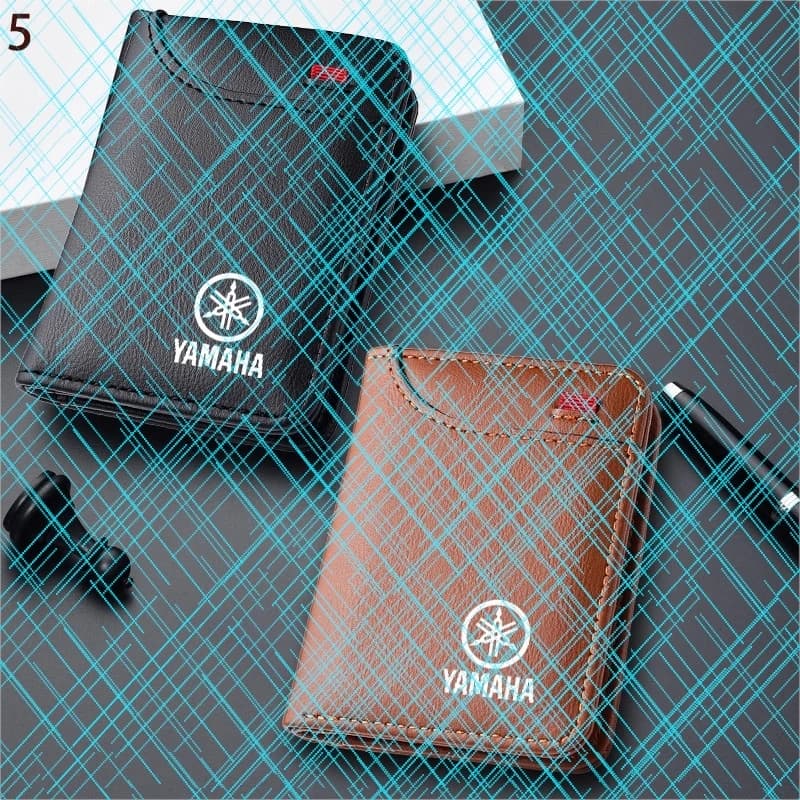 Portafoglio in Pelle per Moto e Auto, Mini Porta Carte di Credito Portatile per YAMAHA MT 07 09 R1 R3 R6 NMAX TMAX XMAX TENERE 700 JOG