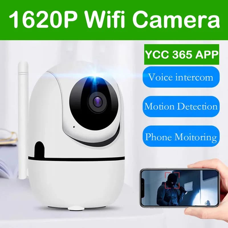 1620P Telecamera IP Wifi per interni YCC365 Plus Video sorveglianza Wireless Smart Home Auto Tracking Visione notturna Telecamera di sicurezza CCTV
