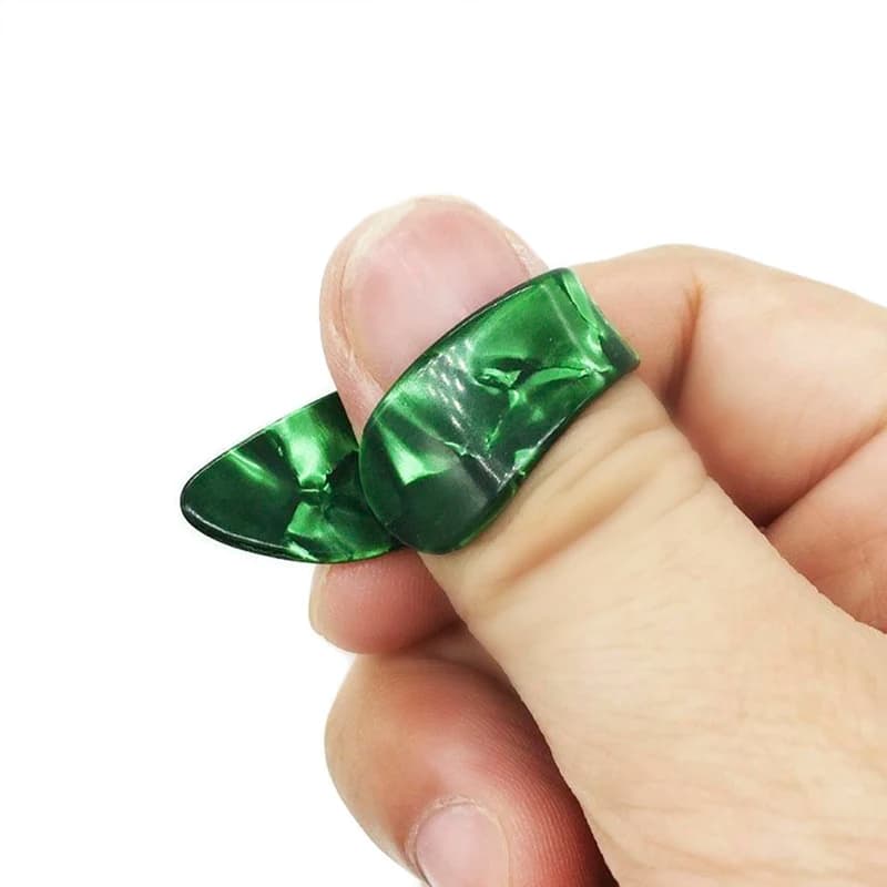 New 1 Pc Thumb Finger Guitar Pick Acoustic Electric Celluloid Mediator Thumbpicks