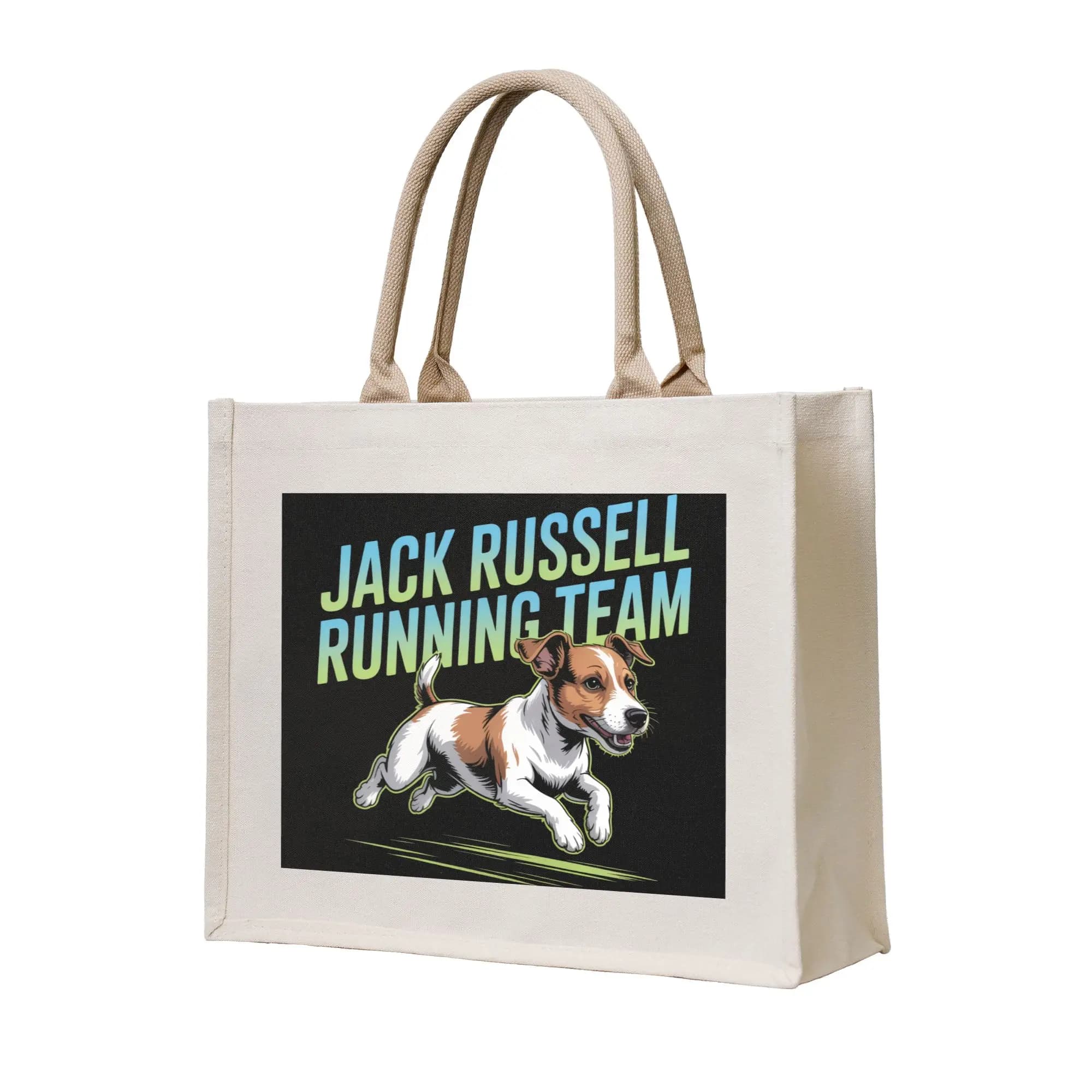 Borsa riutilizzabile per la spesa Jack Russell Running Team, borsa tote da donna, borse portatili per la spesa
