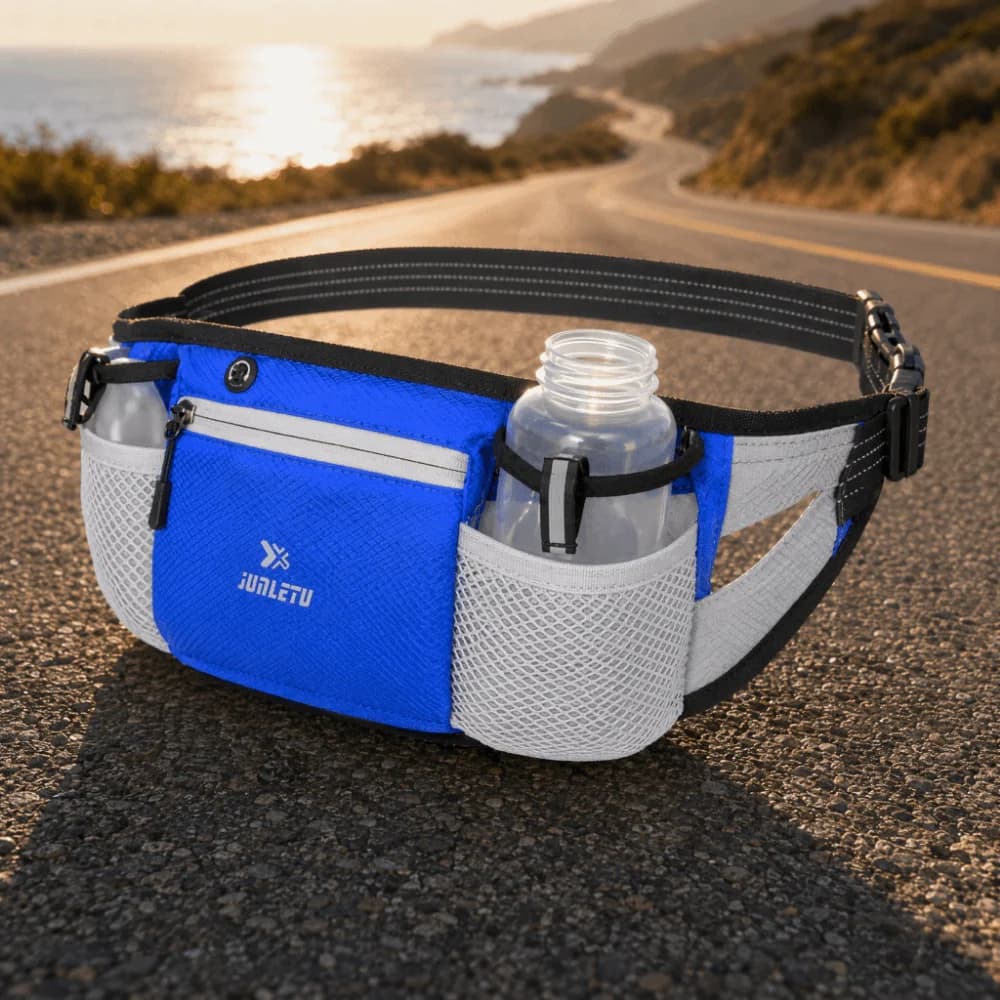 Water Resistant Running Belt Breathable Material Adjustable Strap Waist Pack Zippered Pouch Lightweight Desig Fanny Pack Jogging