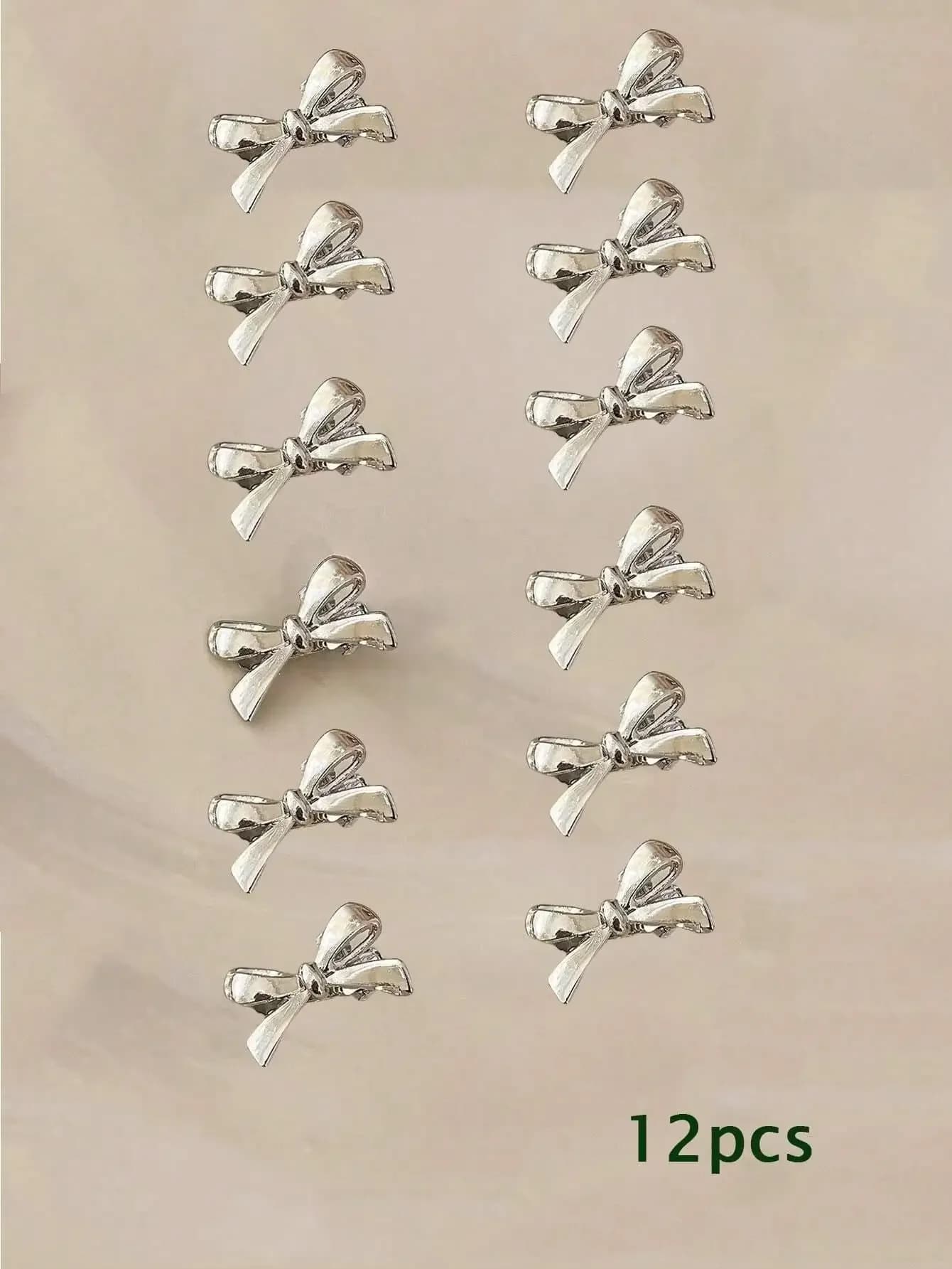 12 fermagli per capelli a forma di fiocco, graziosi e a forma di coccodrillo, per donne, piccoli fermagli a pinza, accessori per capelli