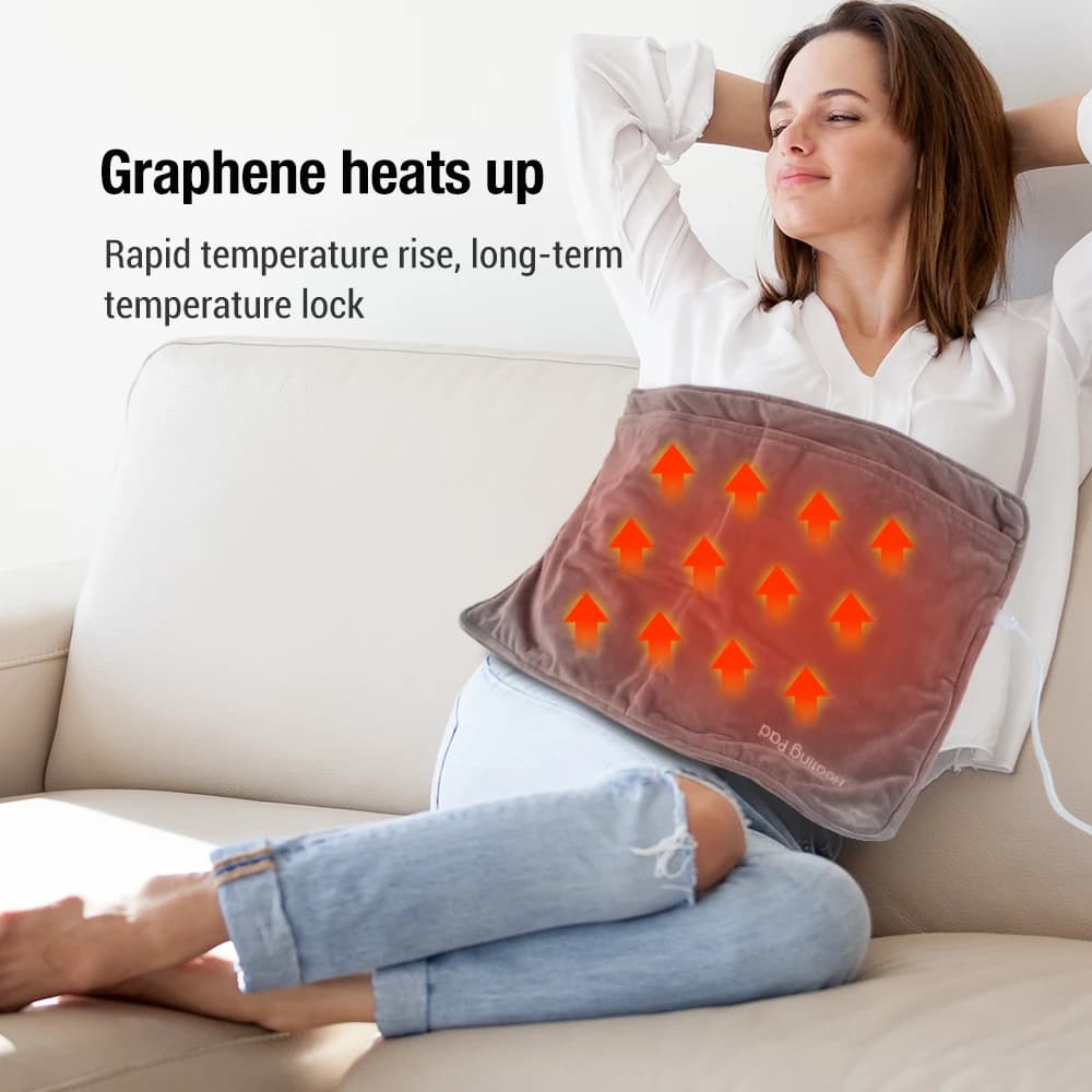 Tappetino riscaldante portatile Scaldamani/piedi elettrico Coperta riscaldante per gambe lombari riscaldata rapidamente Lavabile Tappetino super morbido Alimentazione USB