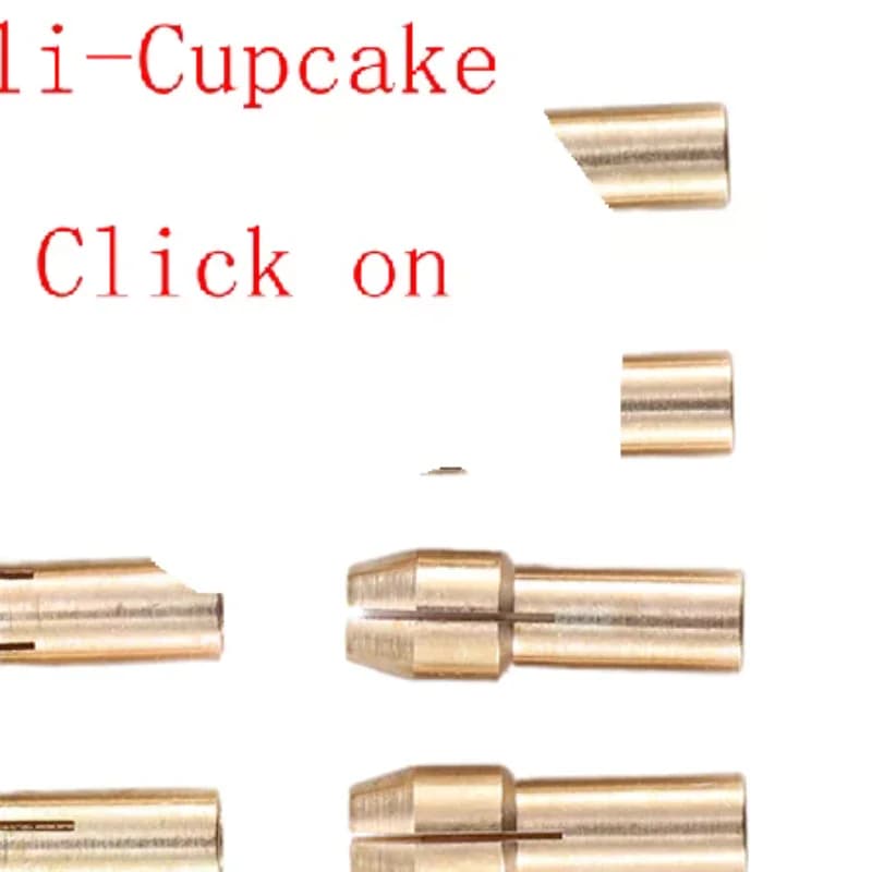 Set di 11 mini mandrini in ottone per trapano, per utensili rotanti, da 0,5-3,2 mm, con dado in ottone