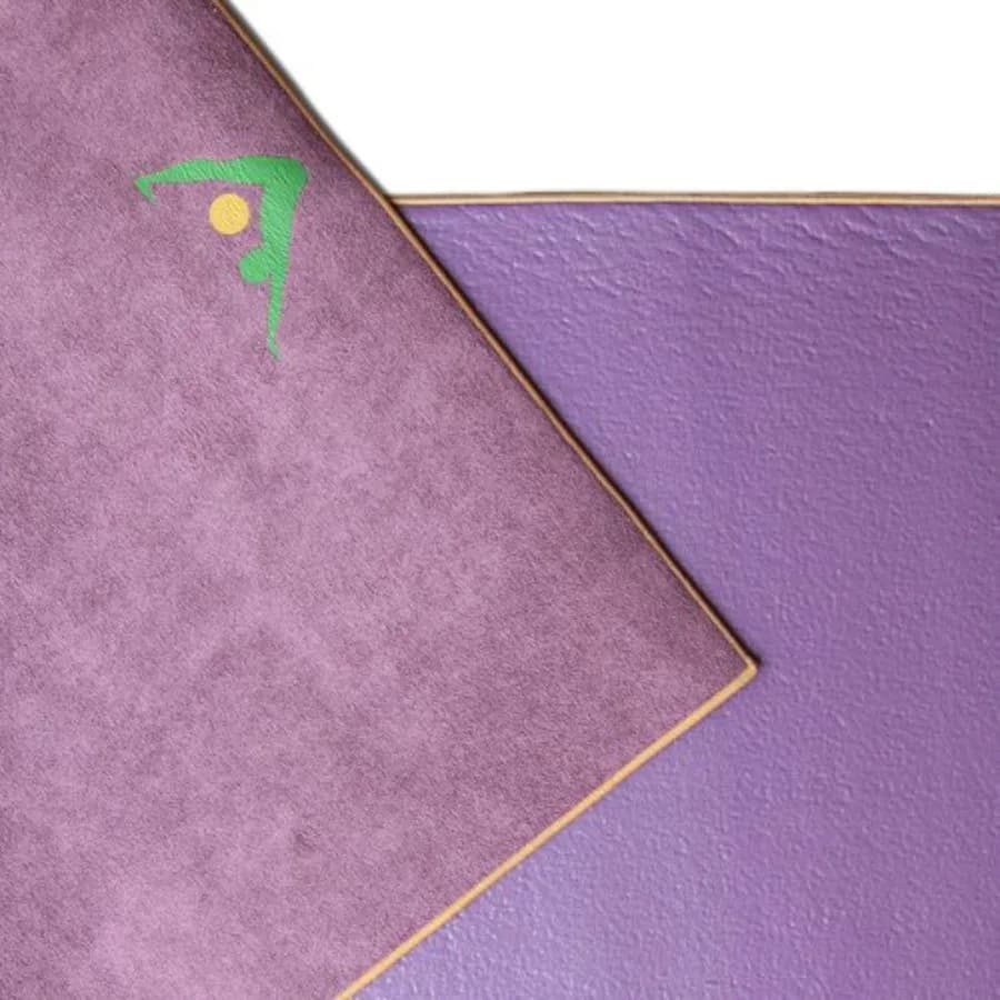 Synergy 2in1 Hot Yoga Mat with integrated Non Slip Microfiber Towel. No Slipping No Bunching/Odor Patent Protected Machine Wash