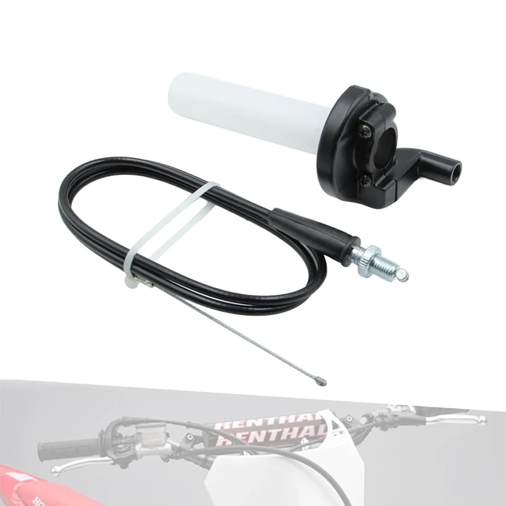 Tubo di impugnatura dell'acceleratore dell'acceleratore a rotazione del motociclo con alloggiamento del supporto del cavo dell'acceleratore per motocross Dirt Pit Bike Quad ATV Buggy