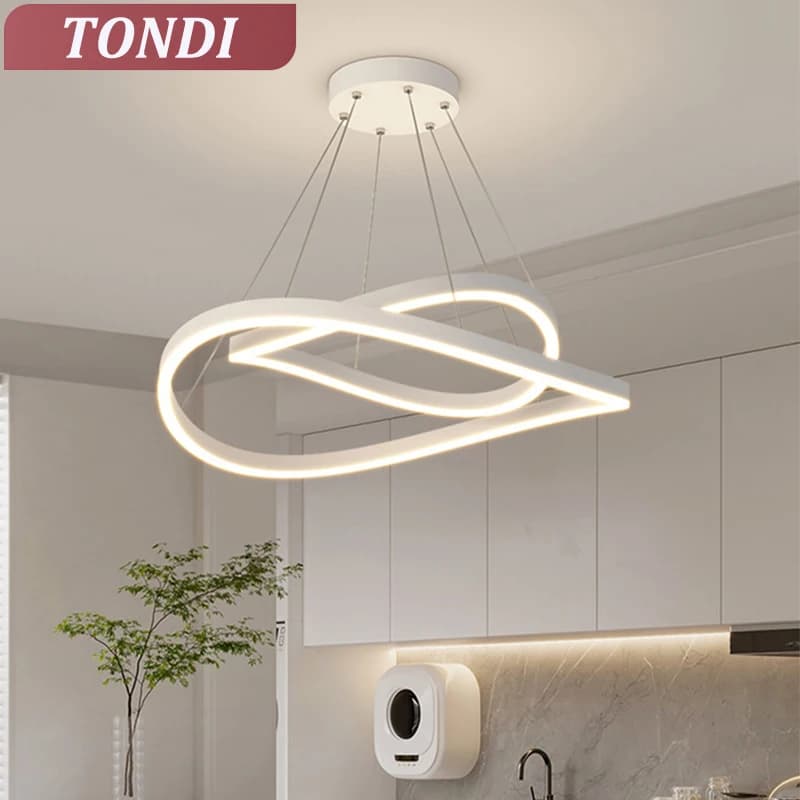 Lampadario moderno a soffitto a LED per soggiorno, sala da pranzo, camera da letto, cucina, luci a sospensione, soffitto, lucentezza, decorazioni per interni